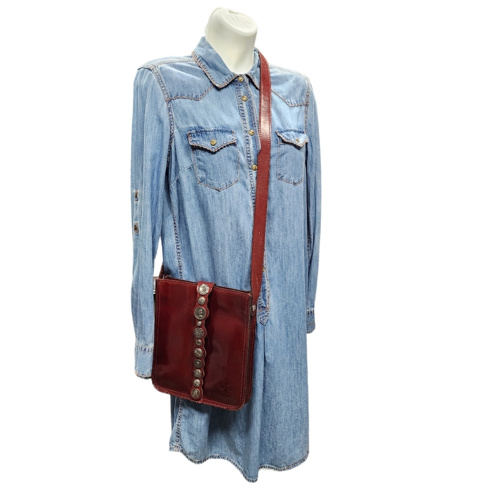 PATRICIA NASH RENAISSANCE COIN VENEZIA LEATHER CROSSBODY